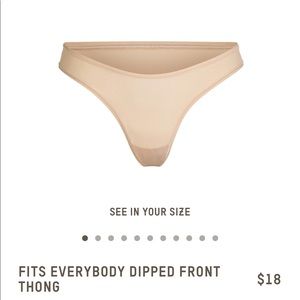Skims fits everybody front dipped thong